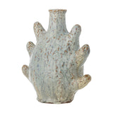 Bridget Shell Stoneware Candle Holder - Grey