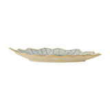Dorreen Leaf Stoneware Platter - Blue