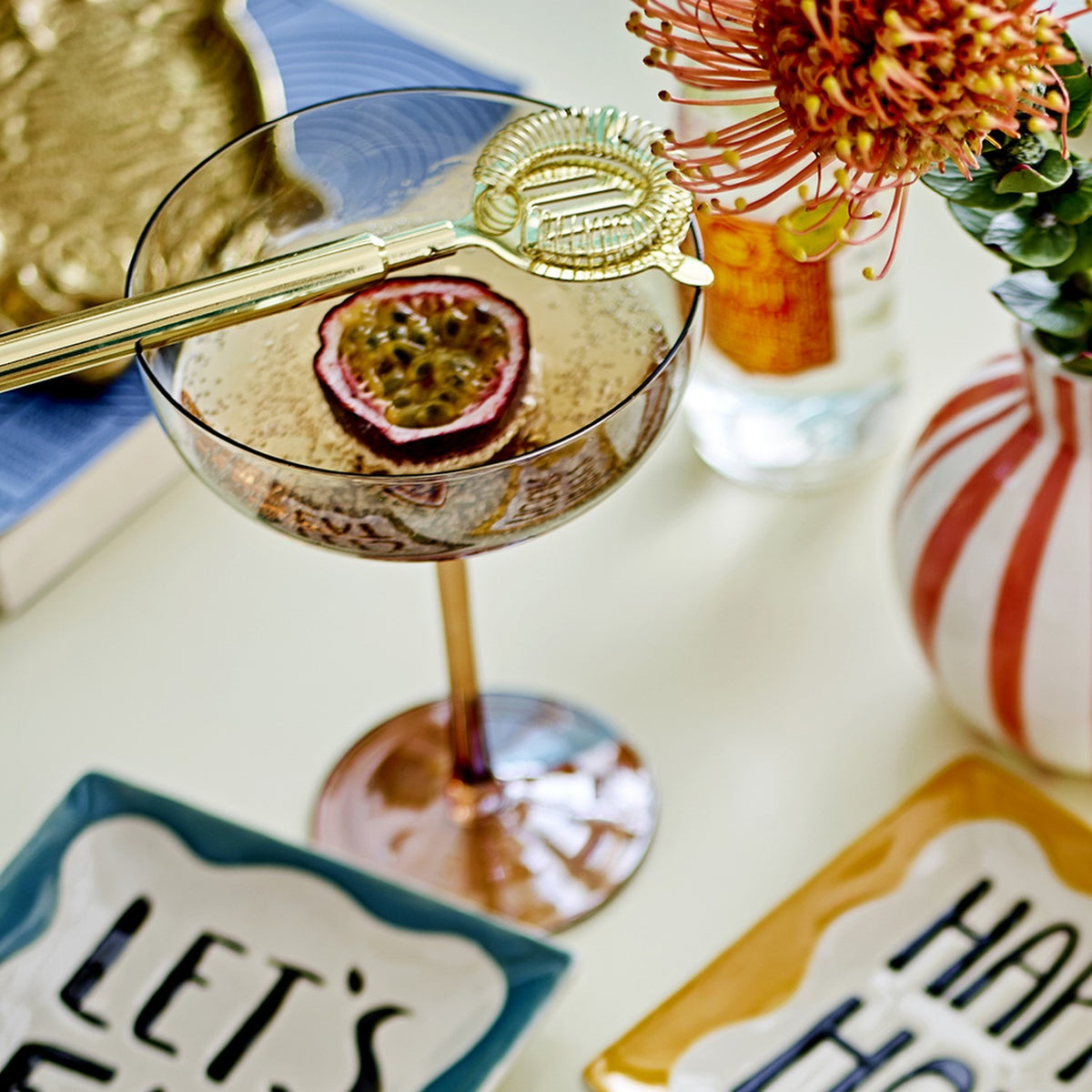 Aston Cocktail Glasses Set of 4 - Bronze