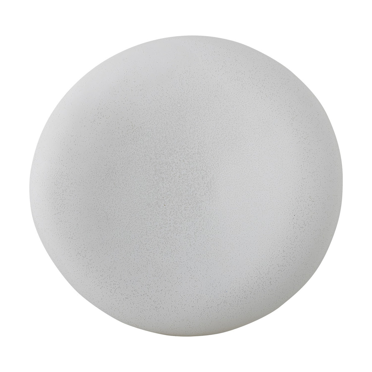 Audra Pebble Stoneware Bowl 30cm in White, a wide, low ceramic bowl with a pebble-like irregular outline and speckled matte glaze, shown on a plain white background.