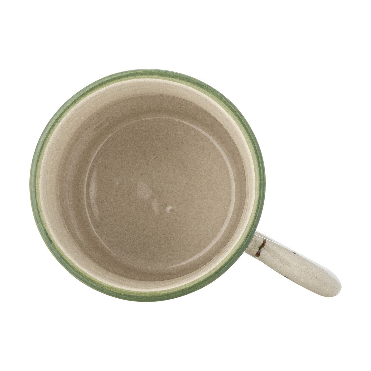 Hezha Floral Stoneware Cup 260ml - Green
