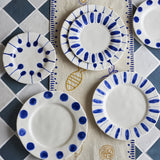 Linora Stoneware Side Plates Set of 3 - White