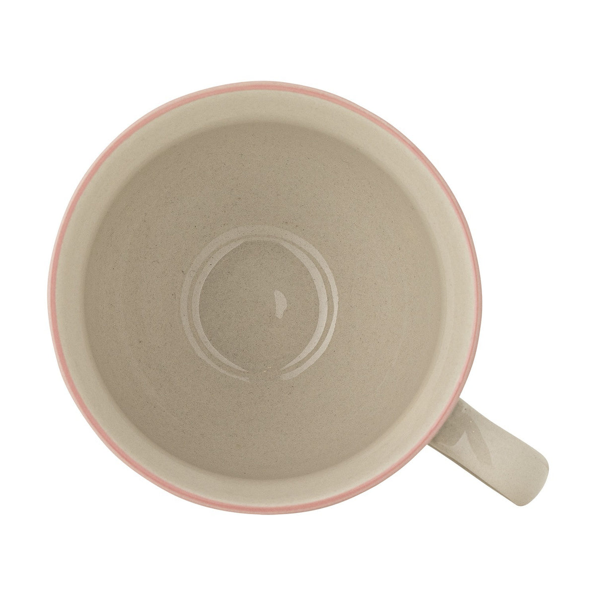 Rosalynde Floral Stoneware Mugs 400ml Set of 4 - Cream