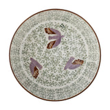 Hezha Floral Stoneware Bowl 28cm - Green