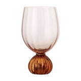 Taurin Ribbed Wine Glass - Pink