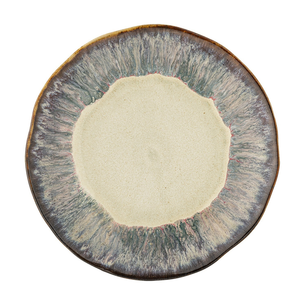 Imogen Grey Stoneware Plate - Multi