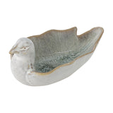 Chirp Bird Stoneware Bowl 13.5x8.5cm - White
