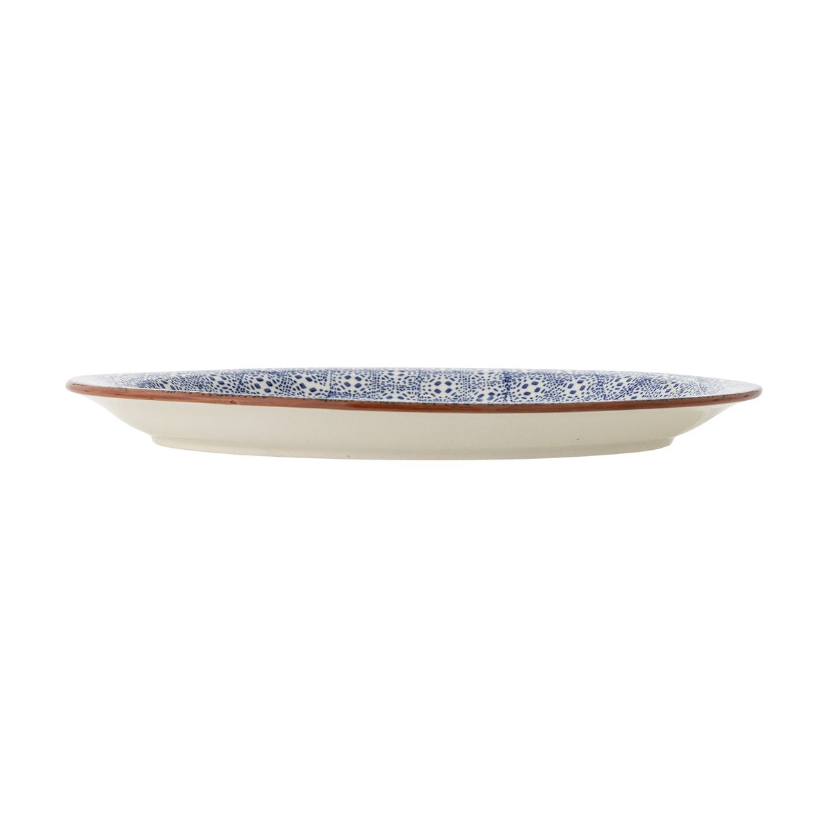 Karine Geometric Stoneware Platter - Blue