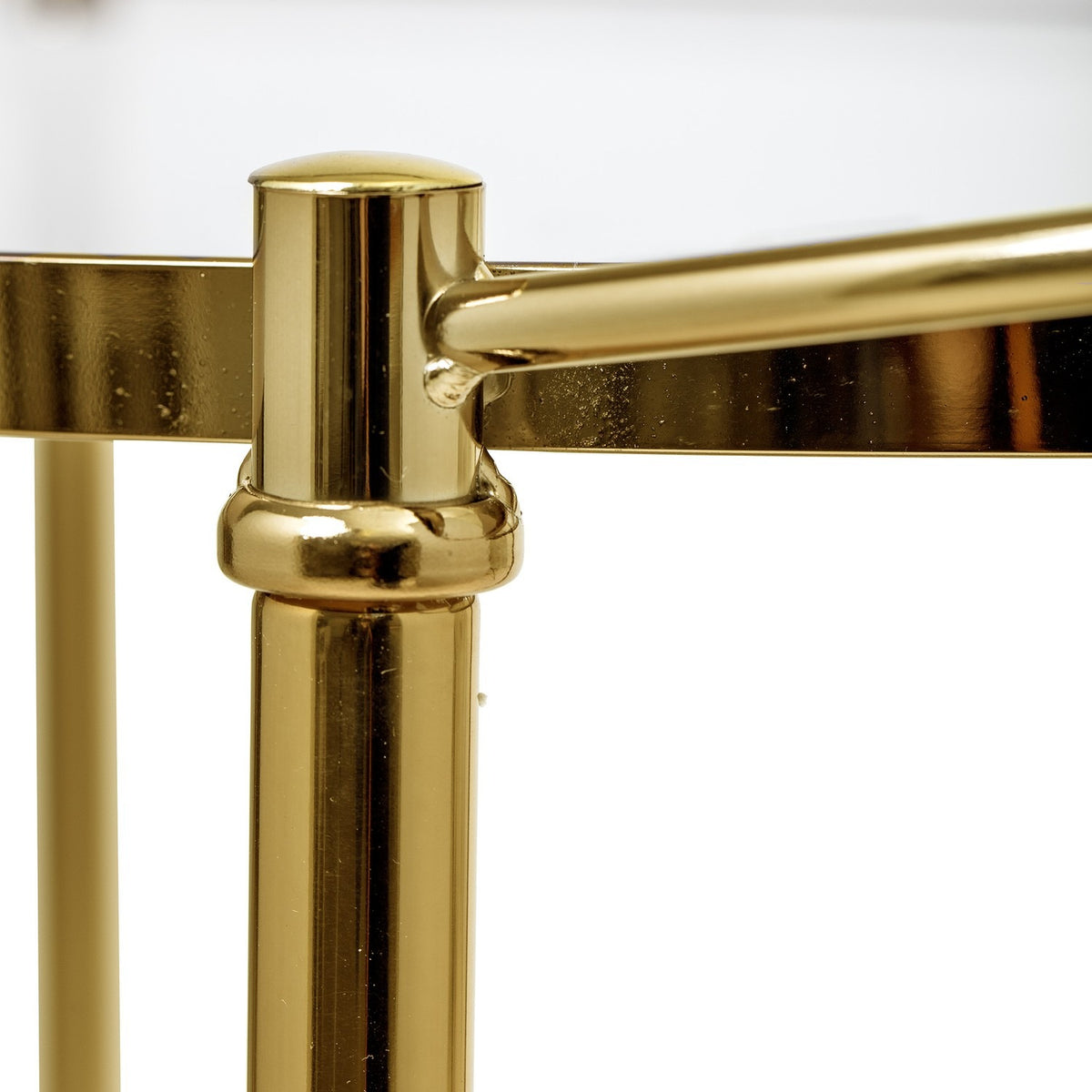 Fine Glass Bar Table - Gold