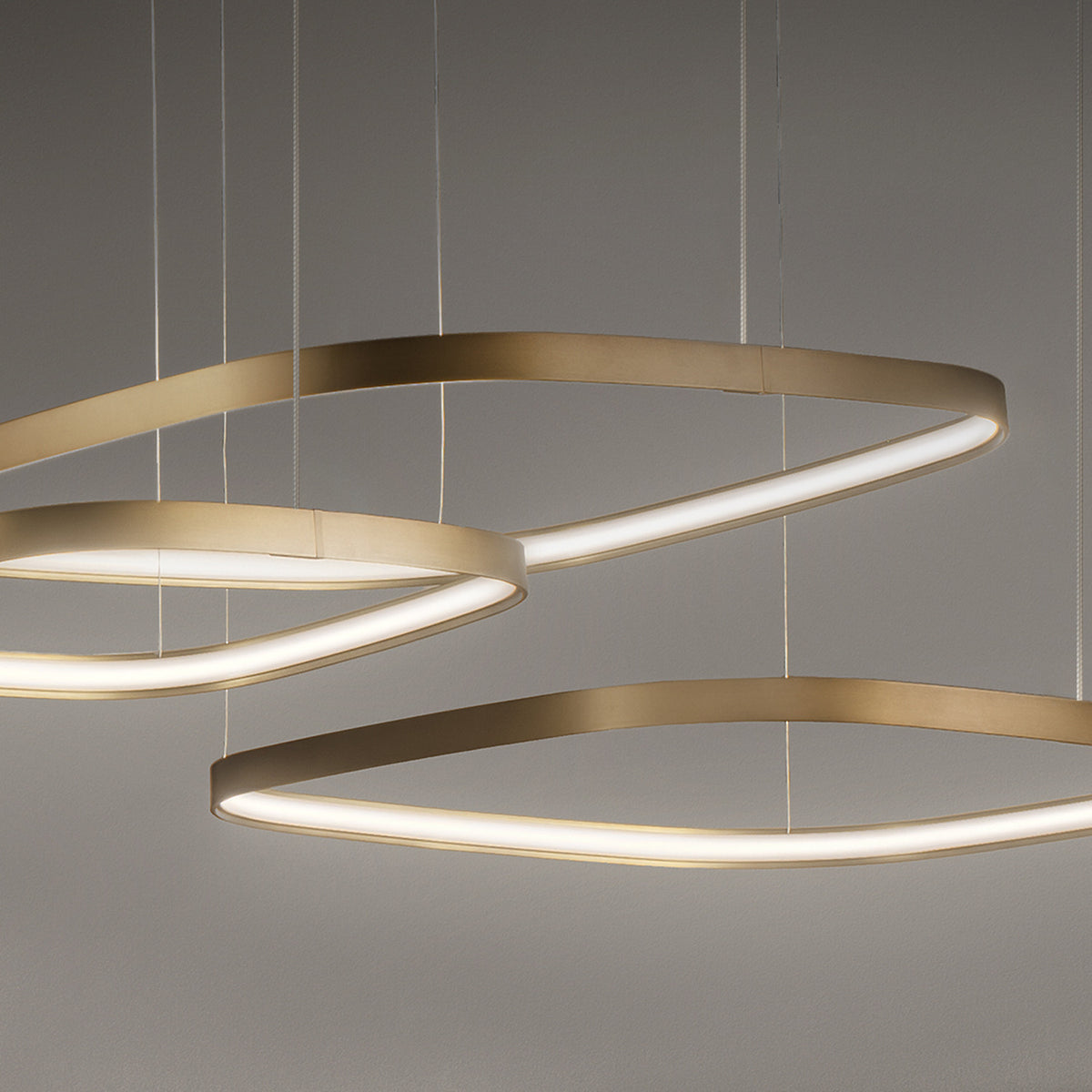 Zero Square 50 Aluminium LED Pendant Light Without Canopy