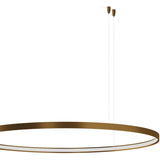Zero Round Smart Aluminium Ring LED Pendant Light 98cm