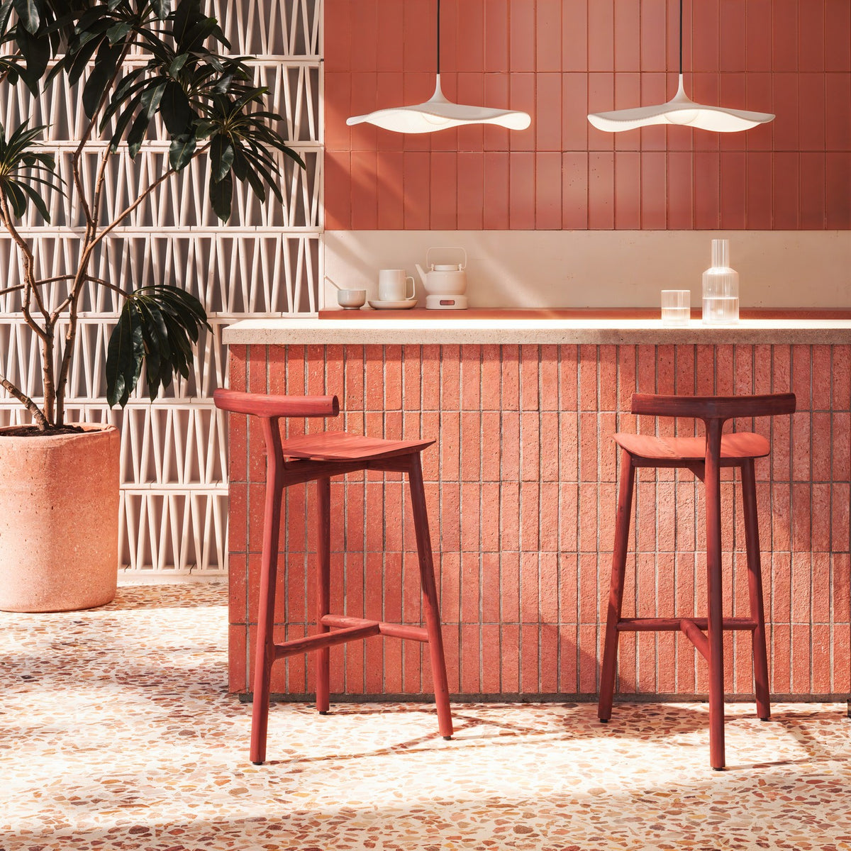 Mediterrània S/52 Ribbon LED Pendant Light - Cream