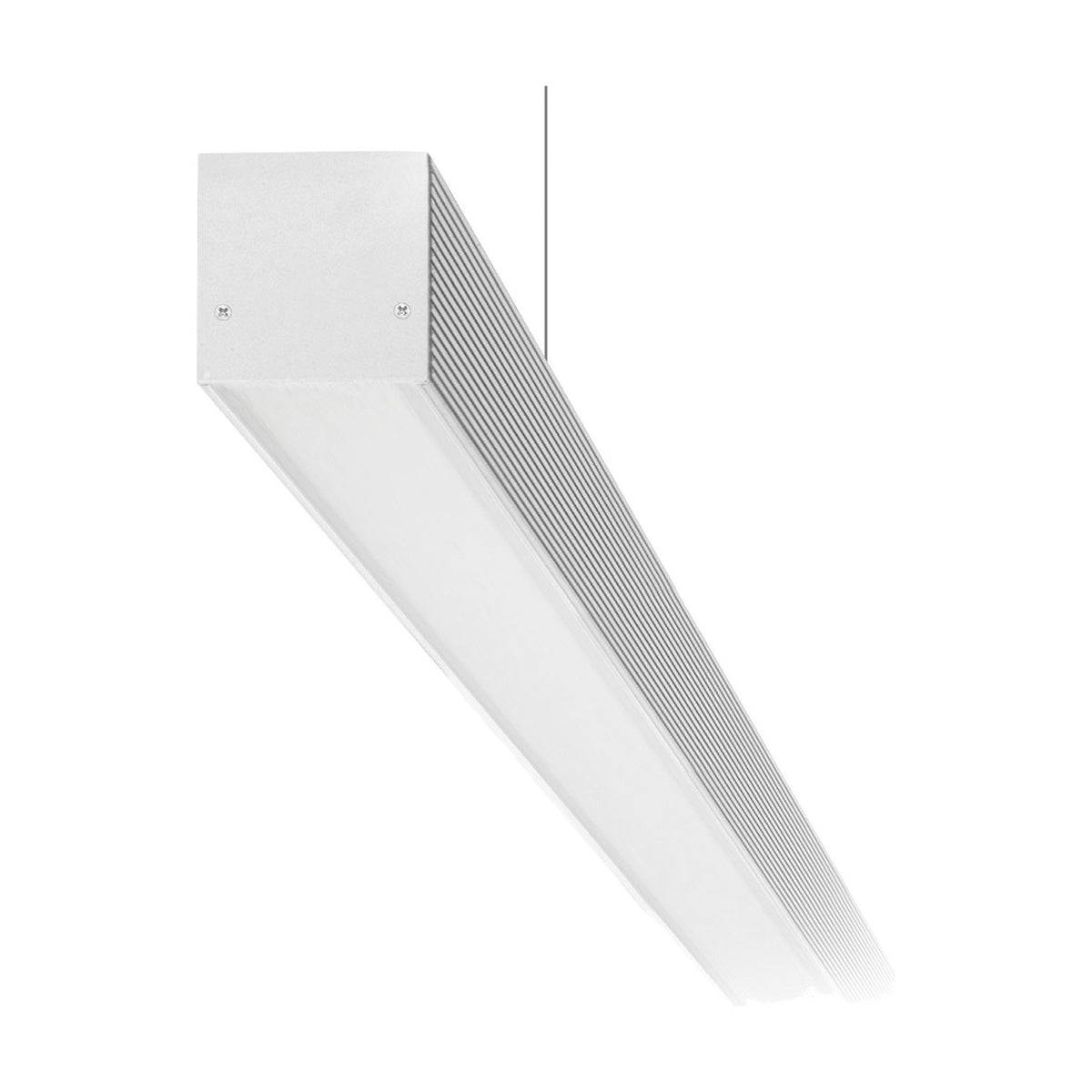 Brooklyn Line Aluminium Linear LED Pendant Light 202cm - White