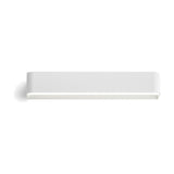 Toy R LED Wall Light 43.7cm in white, a slim rectangular fixture with rounded ends and a linear diffuser strip, shown against a plain white background.