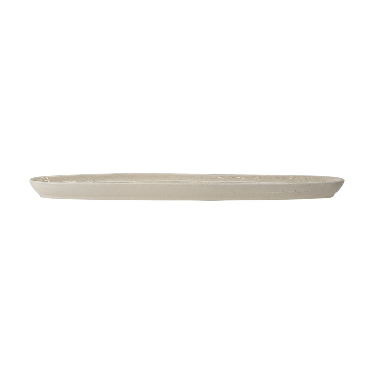 Bea Crackle Stoneware Platter 35.5x8cm - Cream