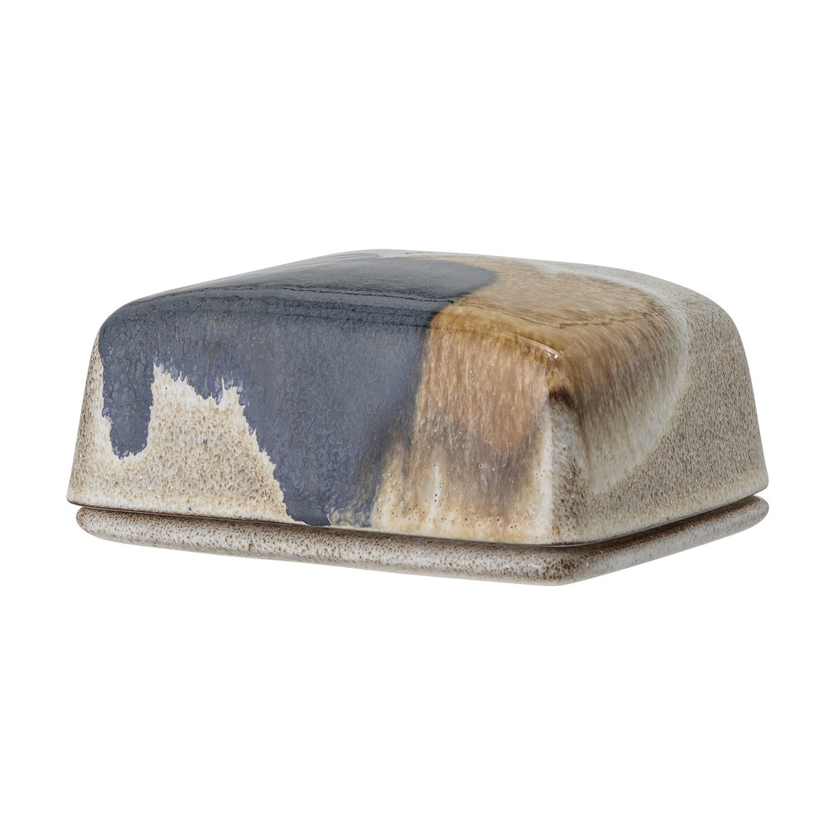 Jules Stoneware Butter Dish - Multi