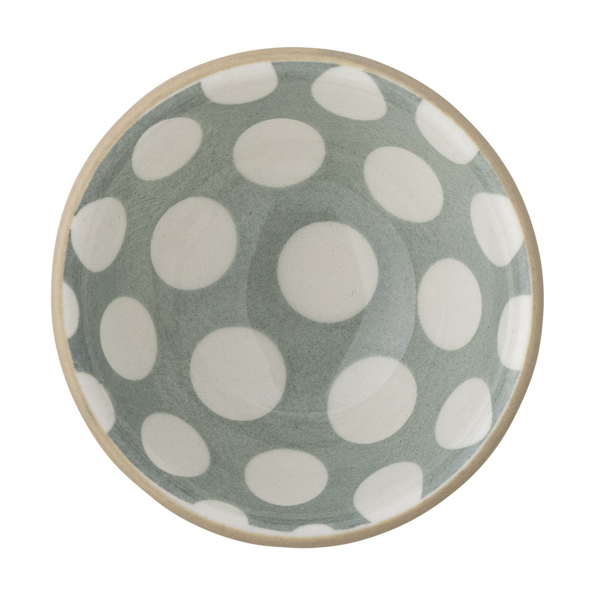Maple Dotted Stoneware Bowl 6.5cm - Green
