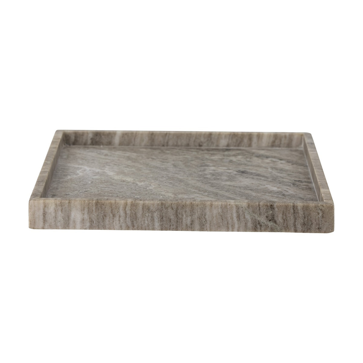 Majsa Marble Tray 35x35cm - Brown