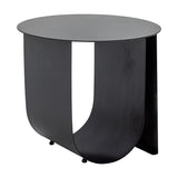 Cher Round Iron Side Table - Black