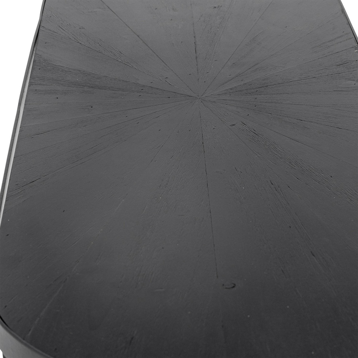 Carter Geometric Wooden Console Table - Black