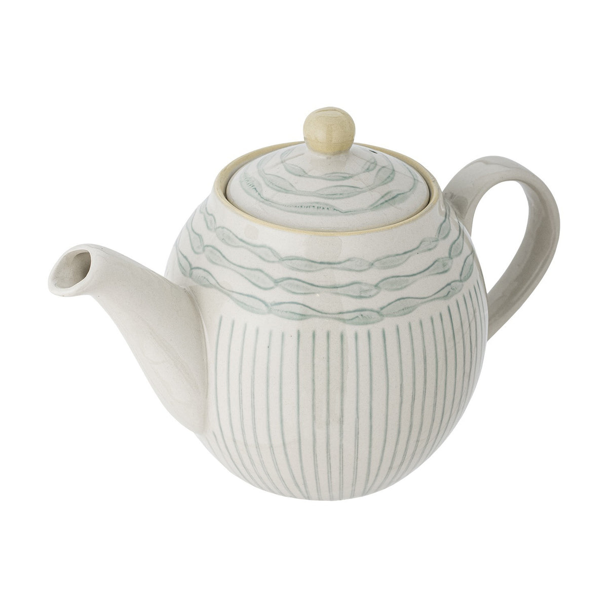 Maple Stoneware Teapot 900ml - Cream