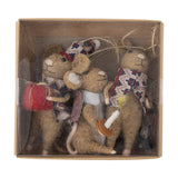 Peo Wool Christmas Tree Decorations Set of 3 - Brown