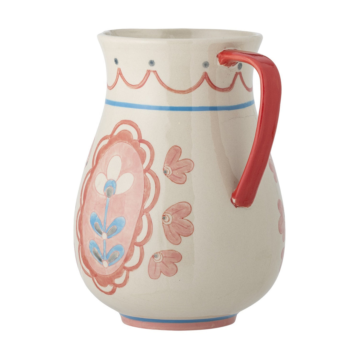 Odina Floral Stoneware Jug 3300ml - Cream