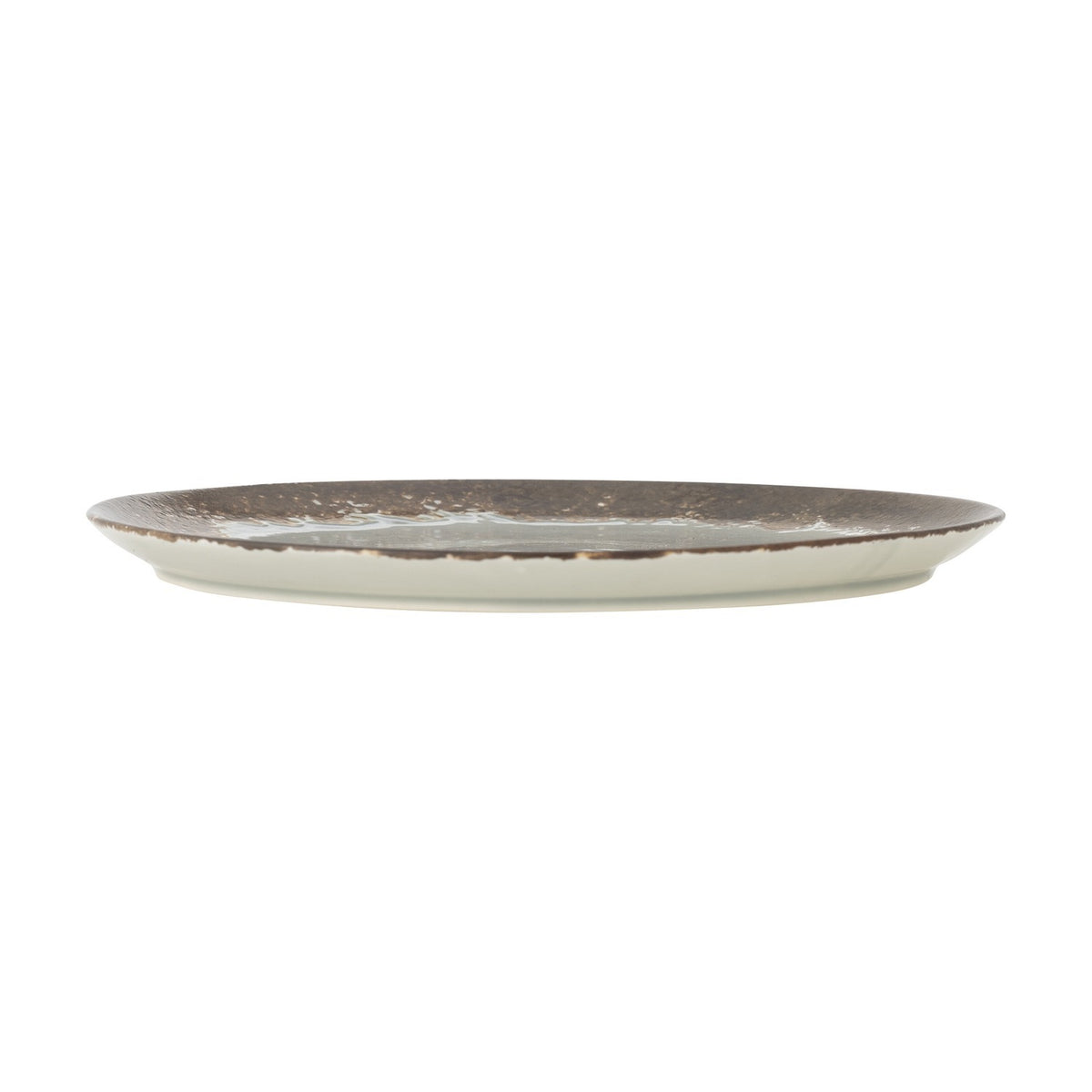 Paula Crackle Stoneware Dinner Plate - Grey