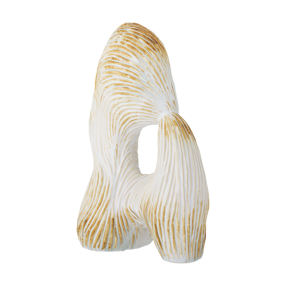 Eviella Stoneware Ornament - White