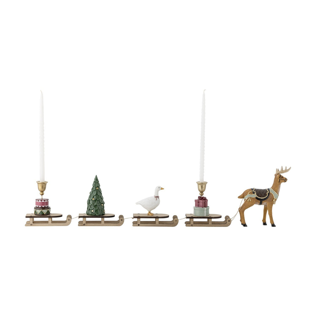 Dasher Resin Christmas Decoration - Multi