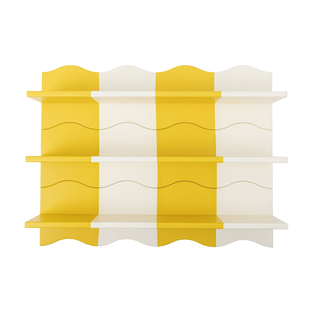 Bubbi Wavy Wall Shelf - Yellow
