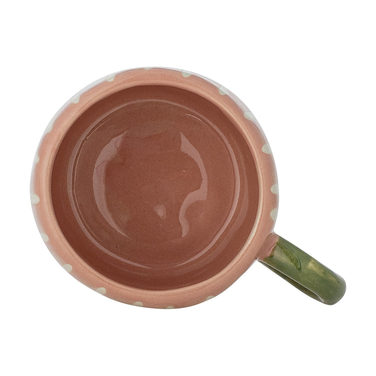Nini Striped Stoneware Cup 100ml - Pink