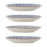 Karine Floral Stoneware Side Plates Set of 4 - Blue