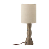 Sergio Dotted Stoneware Table Lamp - Brown