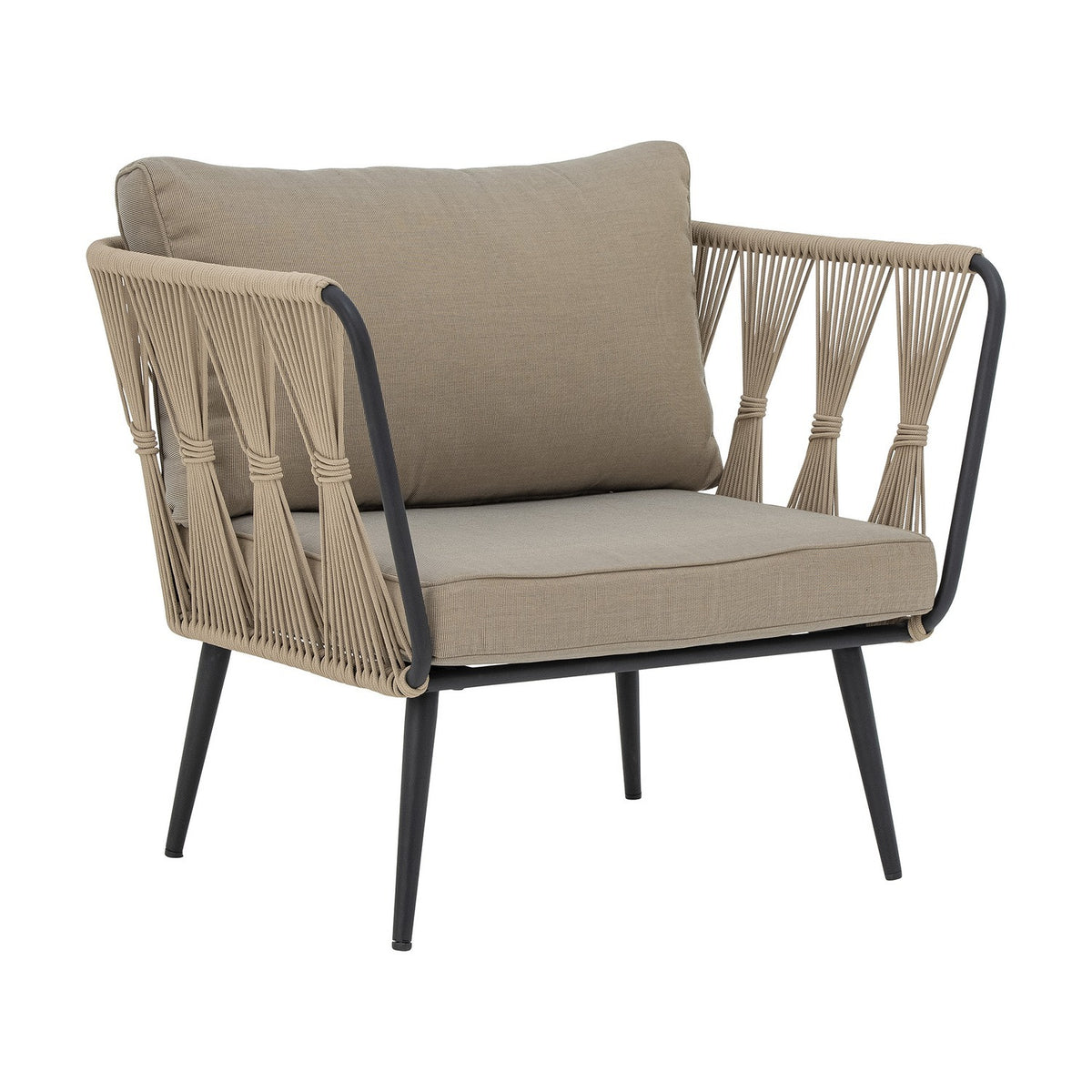 Pavone Fire-resistant Iron Garden Chair - Beige