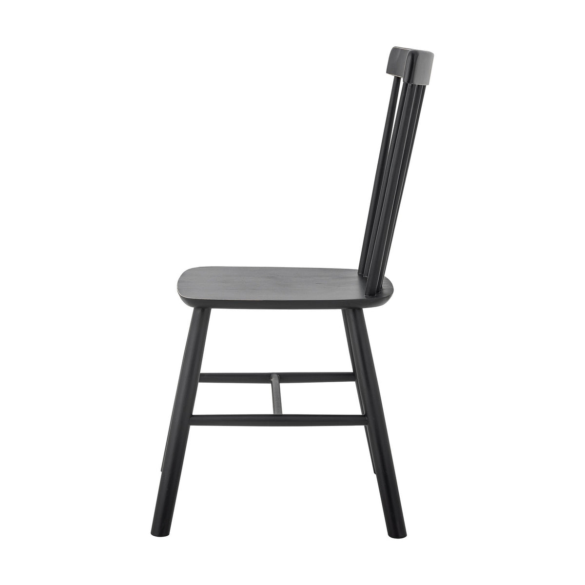 Mill Wooden Dining Chair - Black