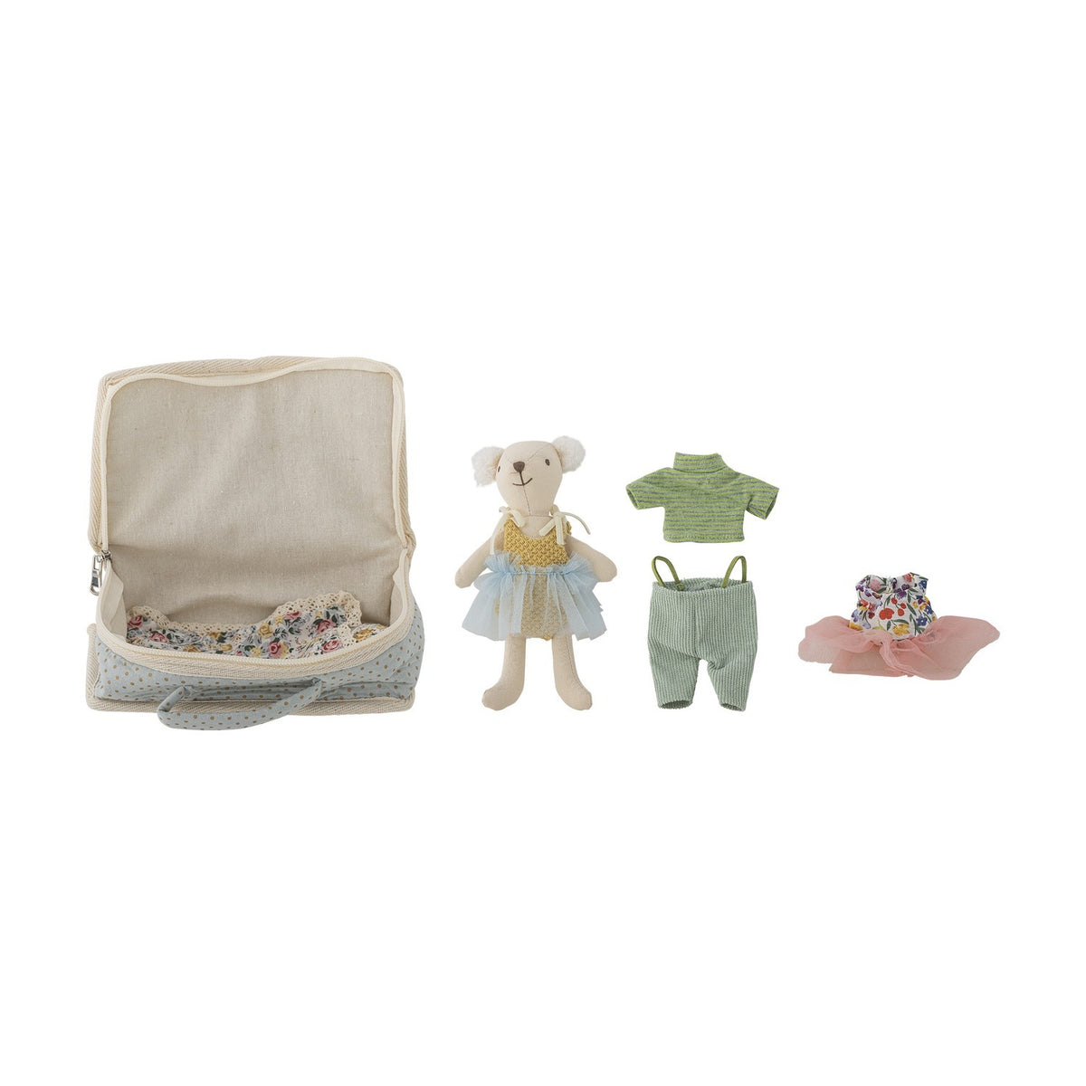 Lara Rag Doll with Dotted Suitcase - Multi