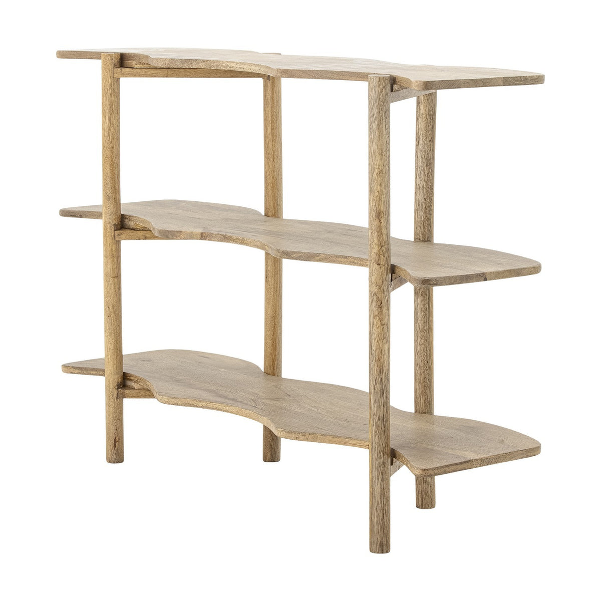 Rivoli Wooden Bookcase - Beige