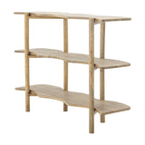 Rivoli Wooden Bookcase - Beige