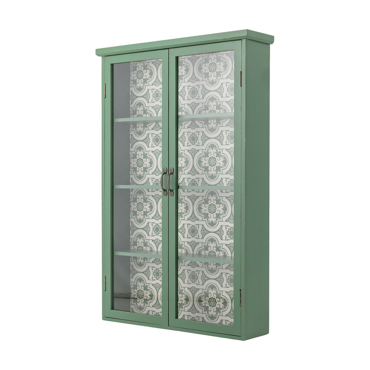 Hazem Floral Wooden Cabinet - Green