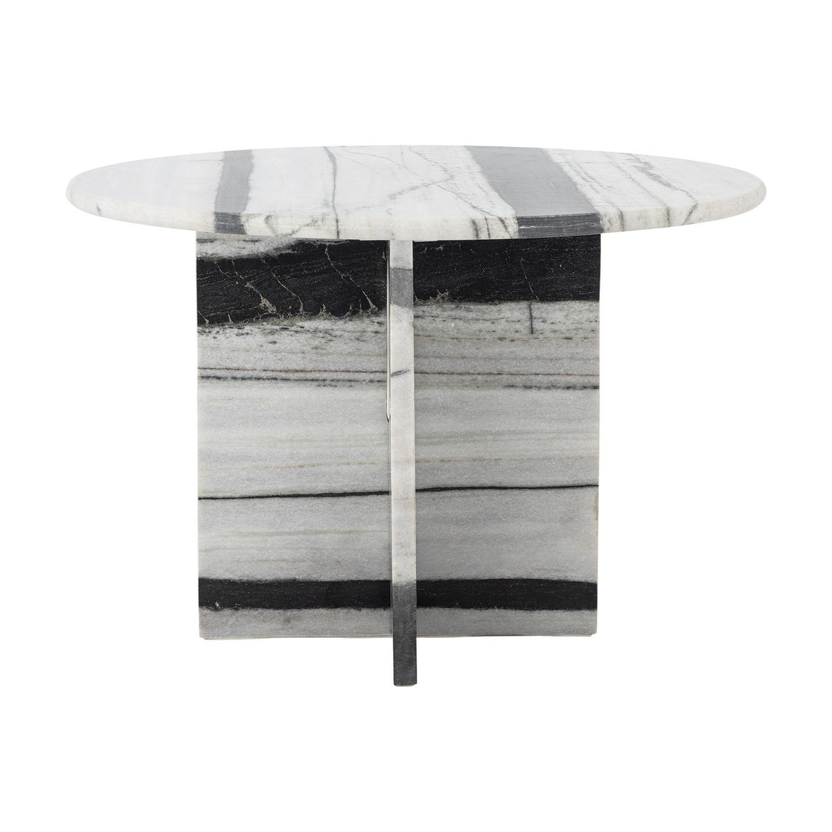 Rosito Striped Marble Coffee Table - White