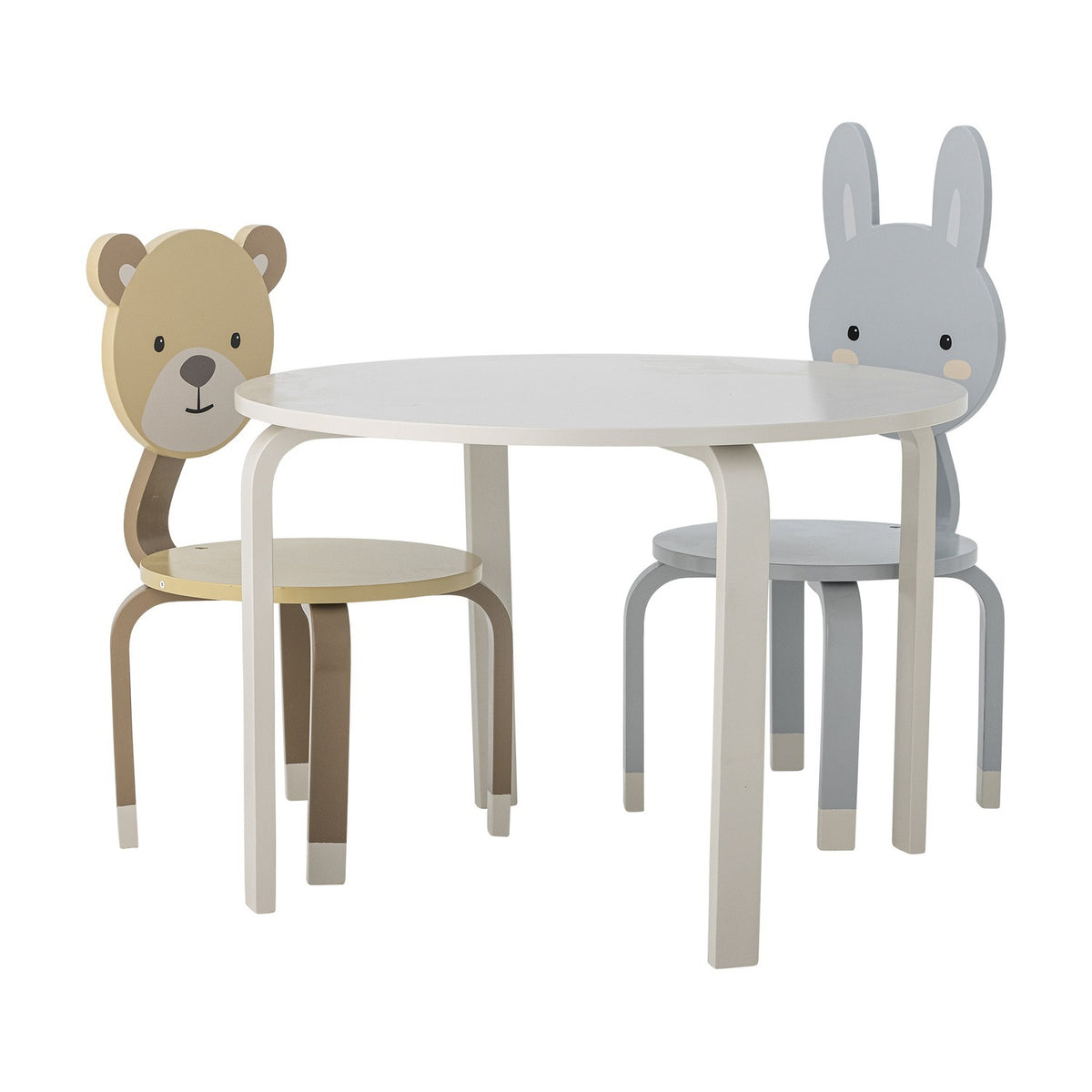 Marle Round Kids Table - White