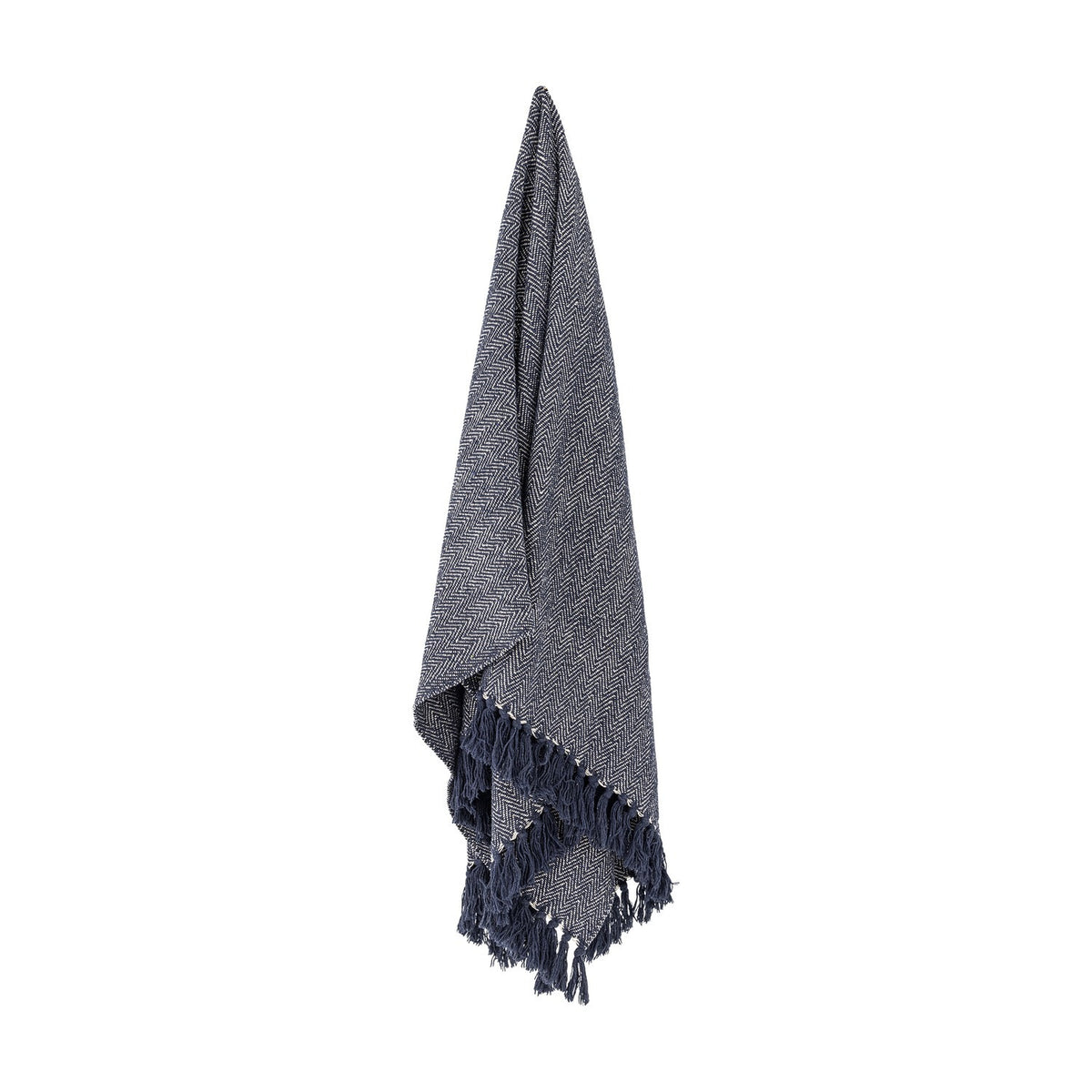 Herringbone Throw - Blue