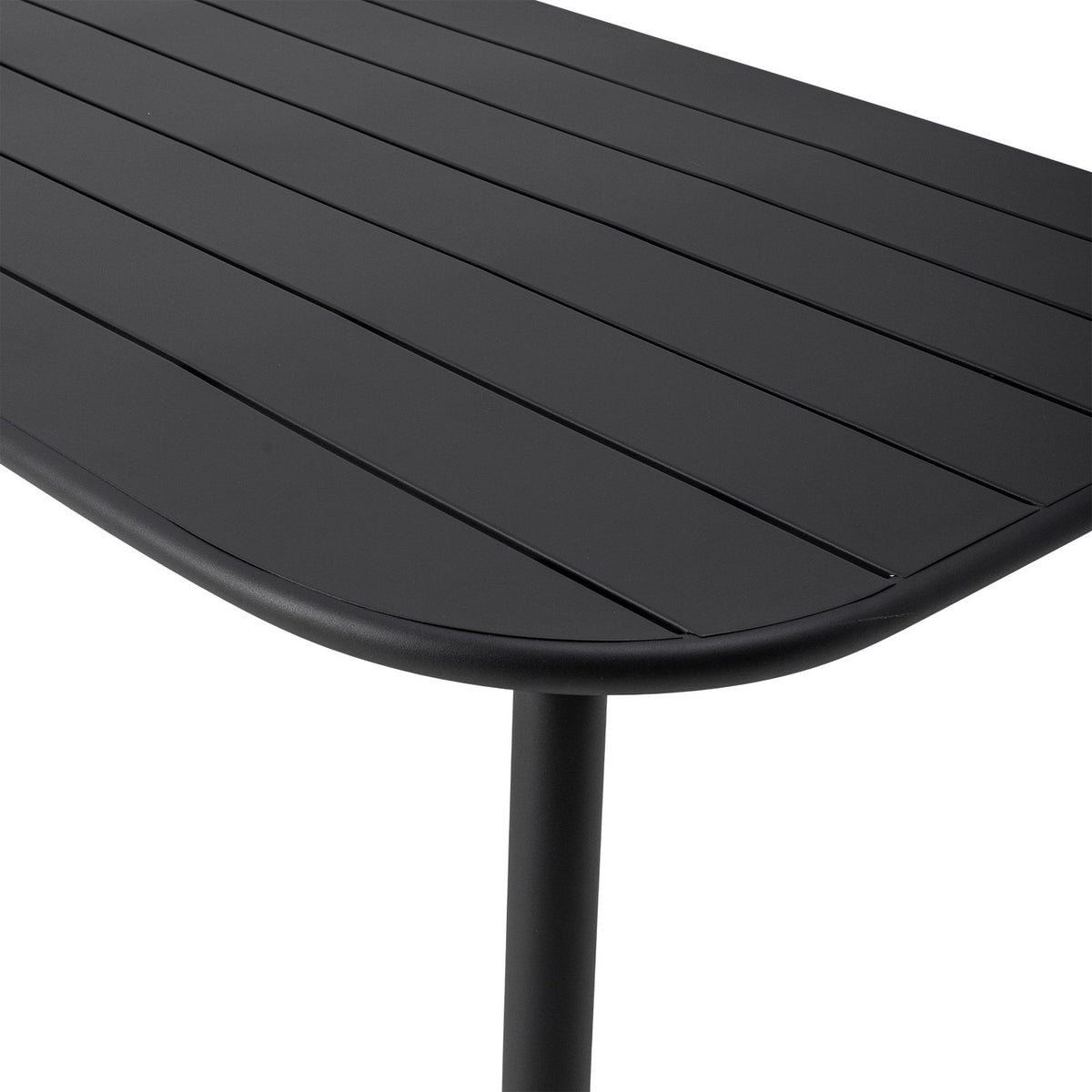 Calana Iron Garden Table - Black