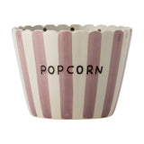 Chip Striped Stoneware Bowl 17.5cm - Pink