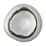 Shine Pebble Stoneware Bowl 18cm - Silver