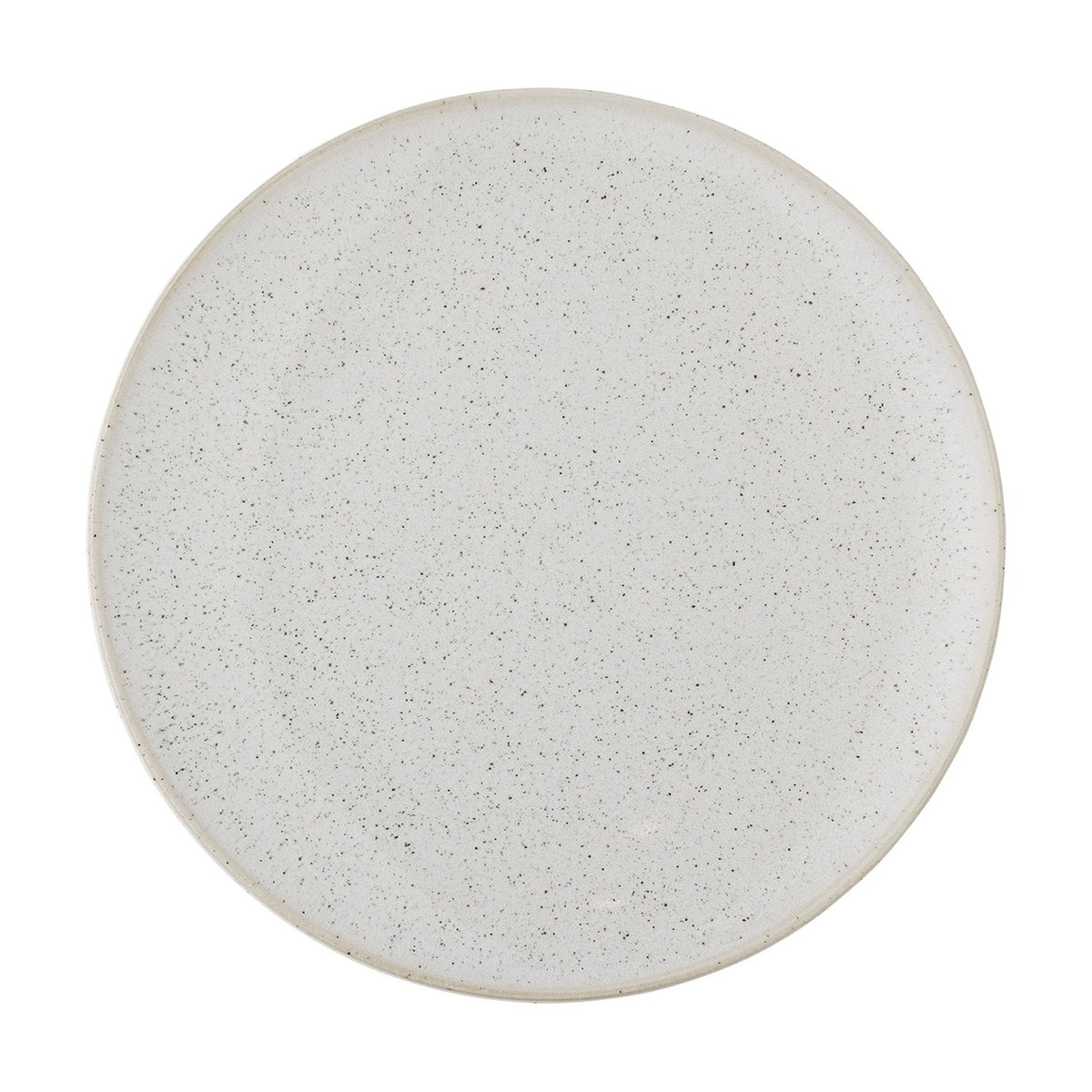 Addison Speckled Stoneware Plate - White