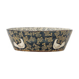 Hezha Stoneware Bowl 28cm - Blue