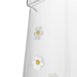 Buzz Floral Glass Jug 825ml - Clear