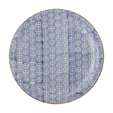Karine Geometric Stoneware Platter - Blue